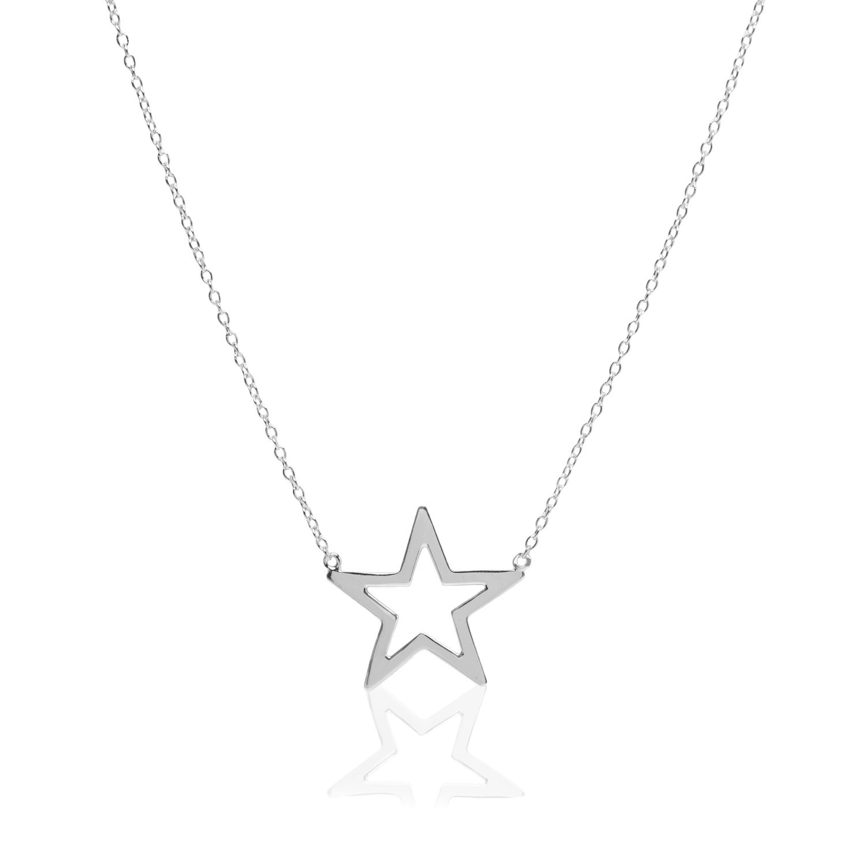 Solo Star Silver Necklace