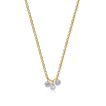 CZ Trio Necklace