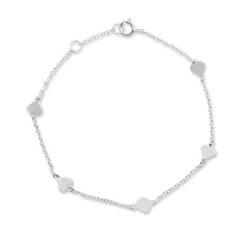 Queen of Hearts Silver Bracelet
