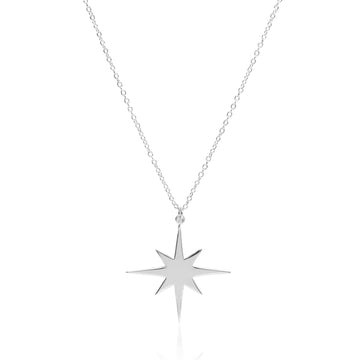 North Star Guiding Silver Necklace