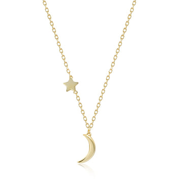 Rising Moon Pendant Necklace