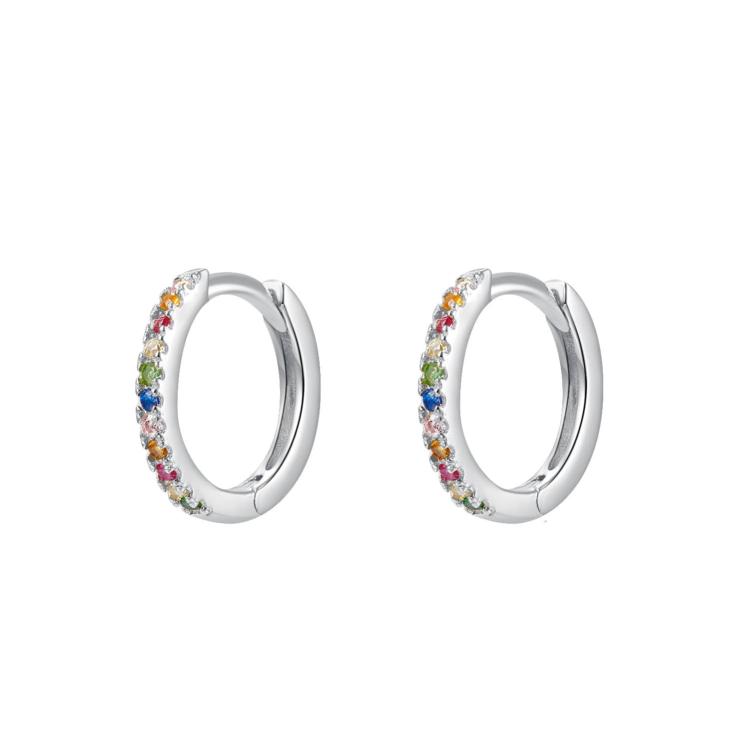 Rainbow Line Huggie Earring