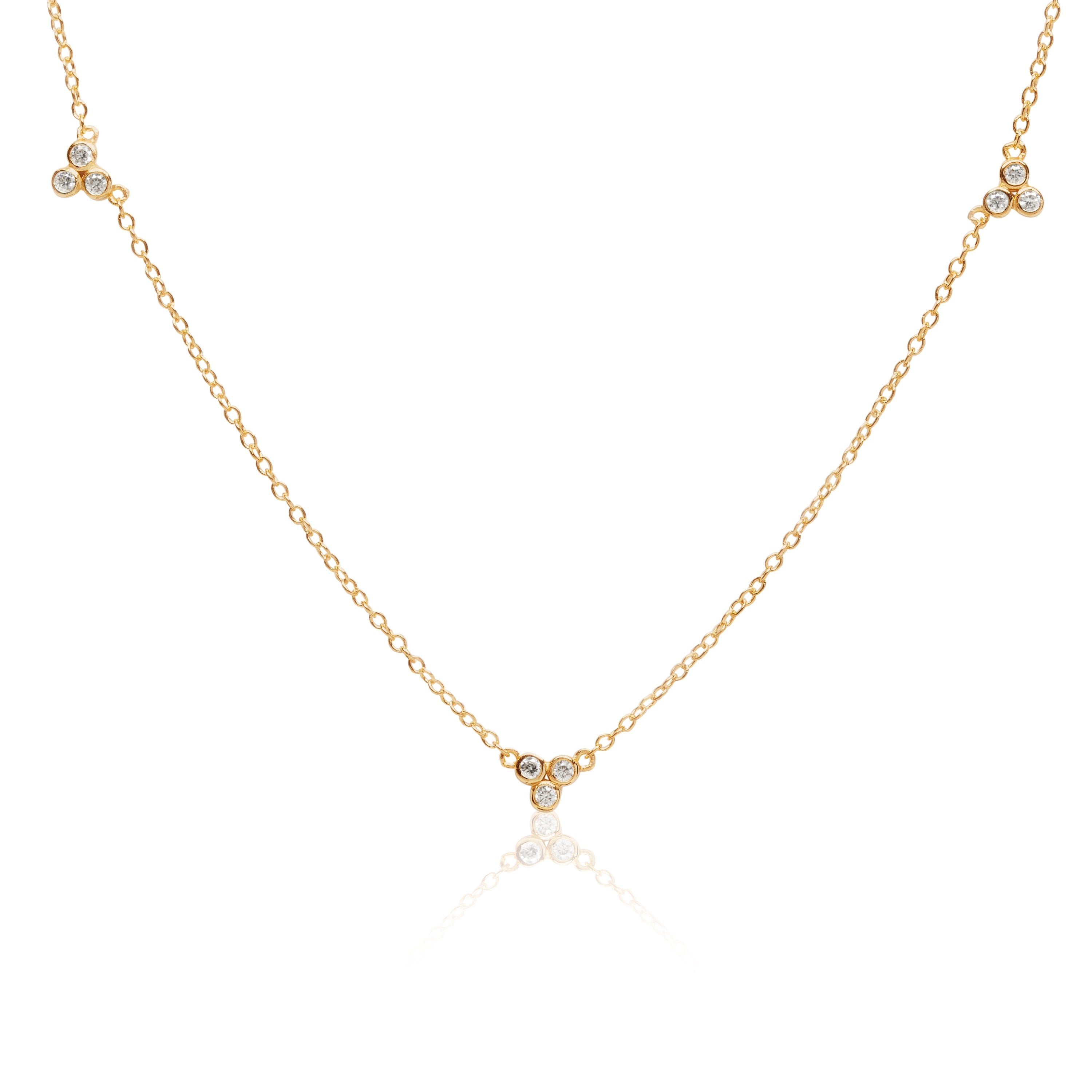Treble Zirconia Necklace