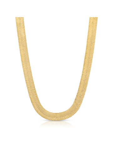 Omega Necklace, Gold