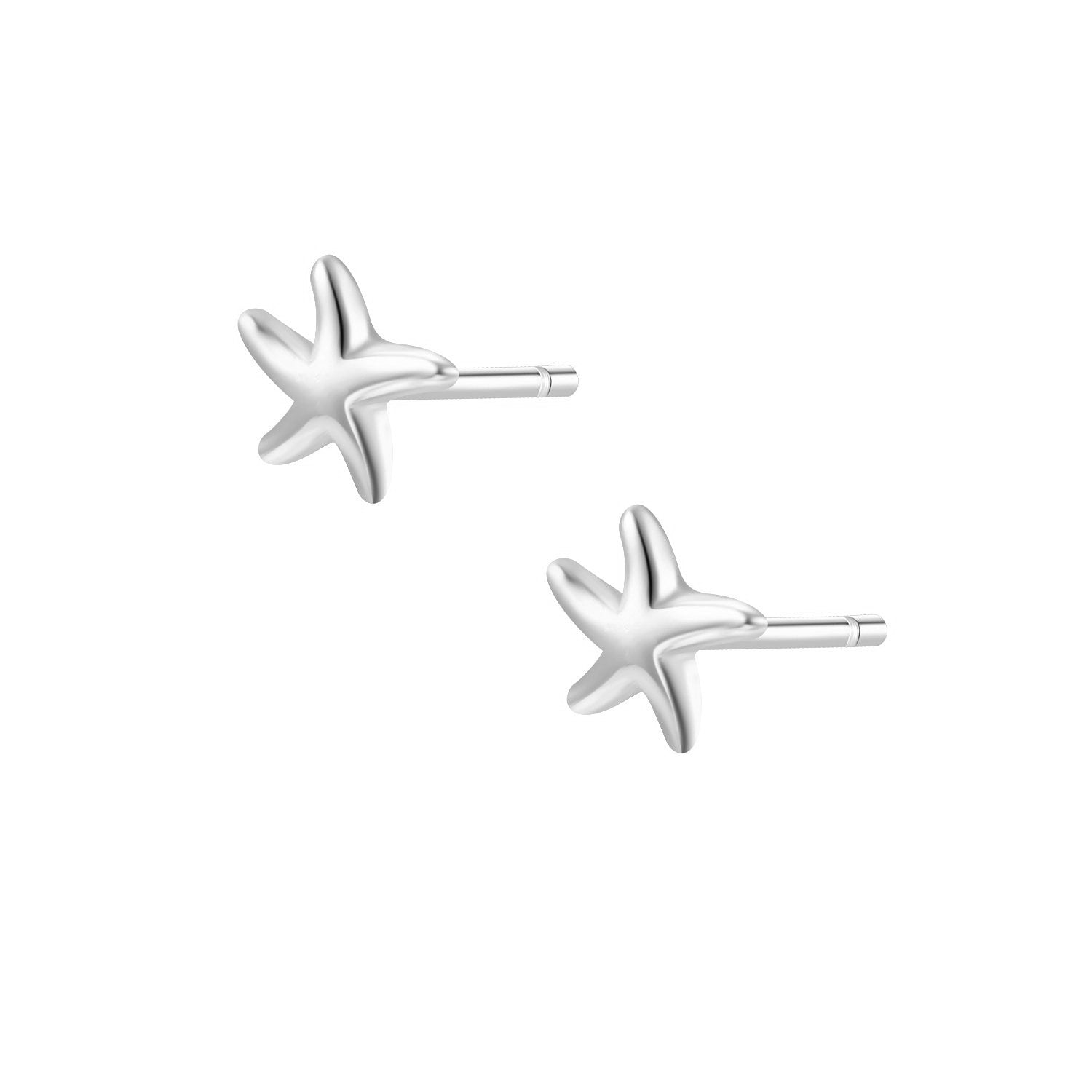 Starfish Studs Silver Earrings