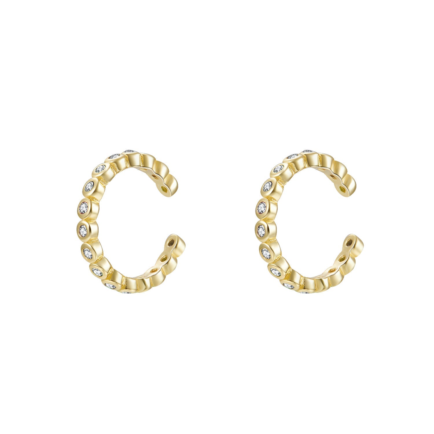 CZ Braided Cuff Earring