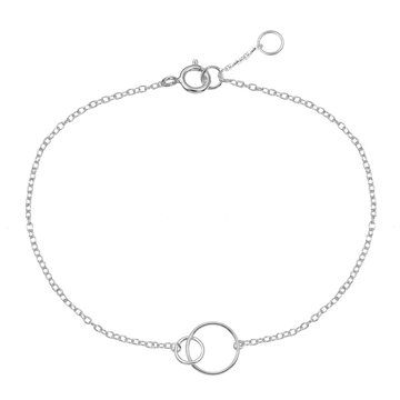 Sisters Forever Silver Bracelet