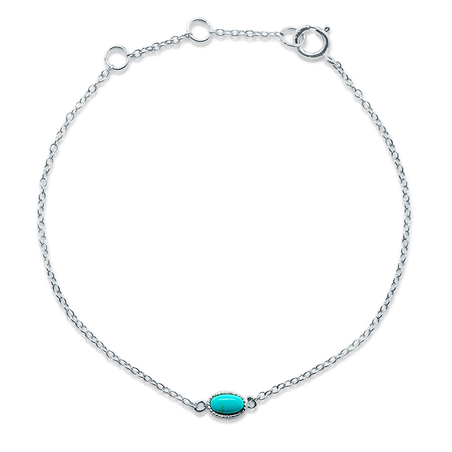 Turquoise Skies Gem Silver Bracelet