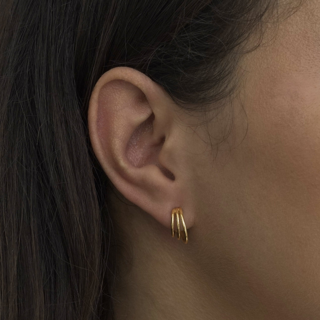 Bellaboho 18K Vermeil Solid Claw Stud Earring