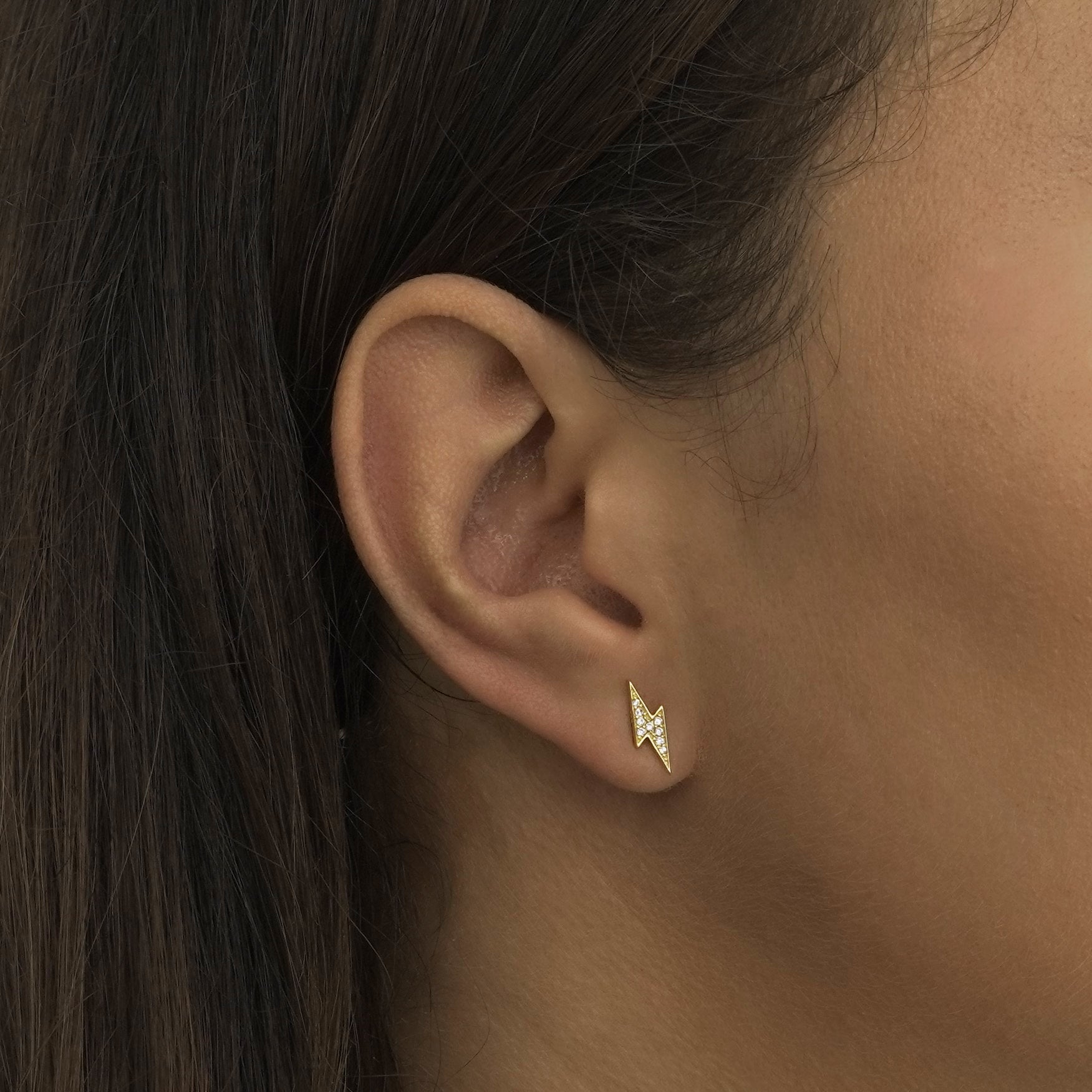 CZ Lighting Stud Earrings