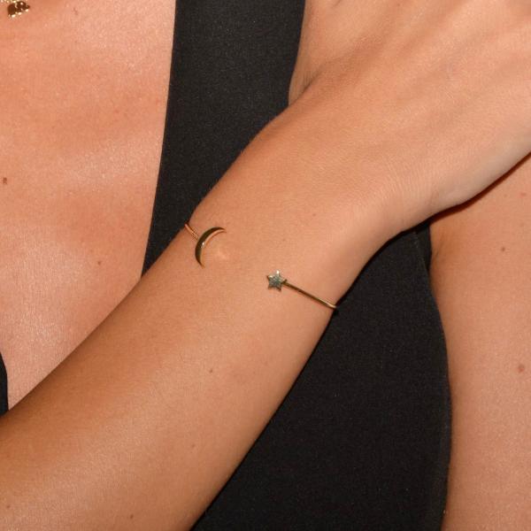 Star and Crescent Bangle