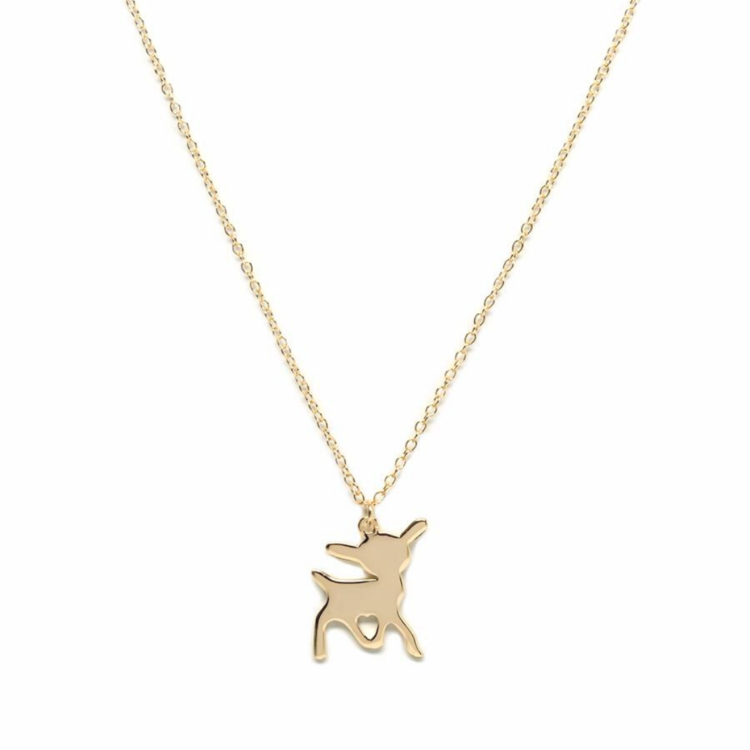 Baby Deer Silver Necklace