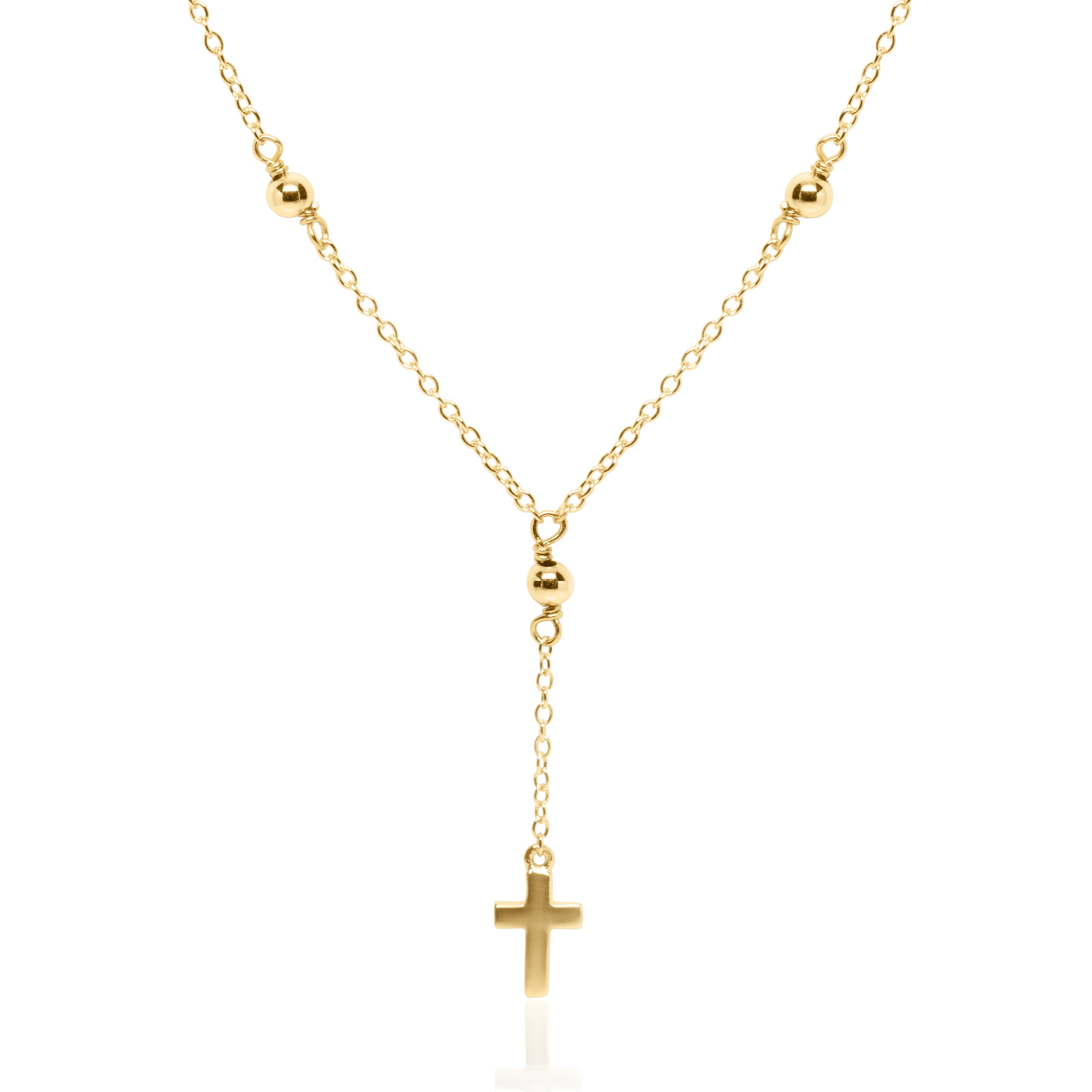 Rosary Cross Necklace