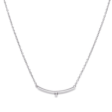 Essential Minimalist Bar Silver Necklace
