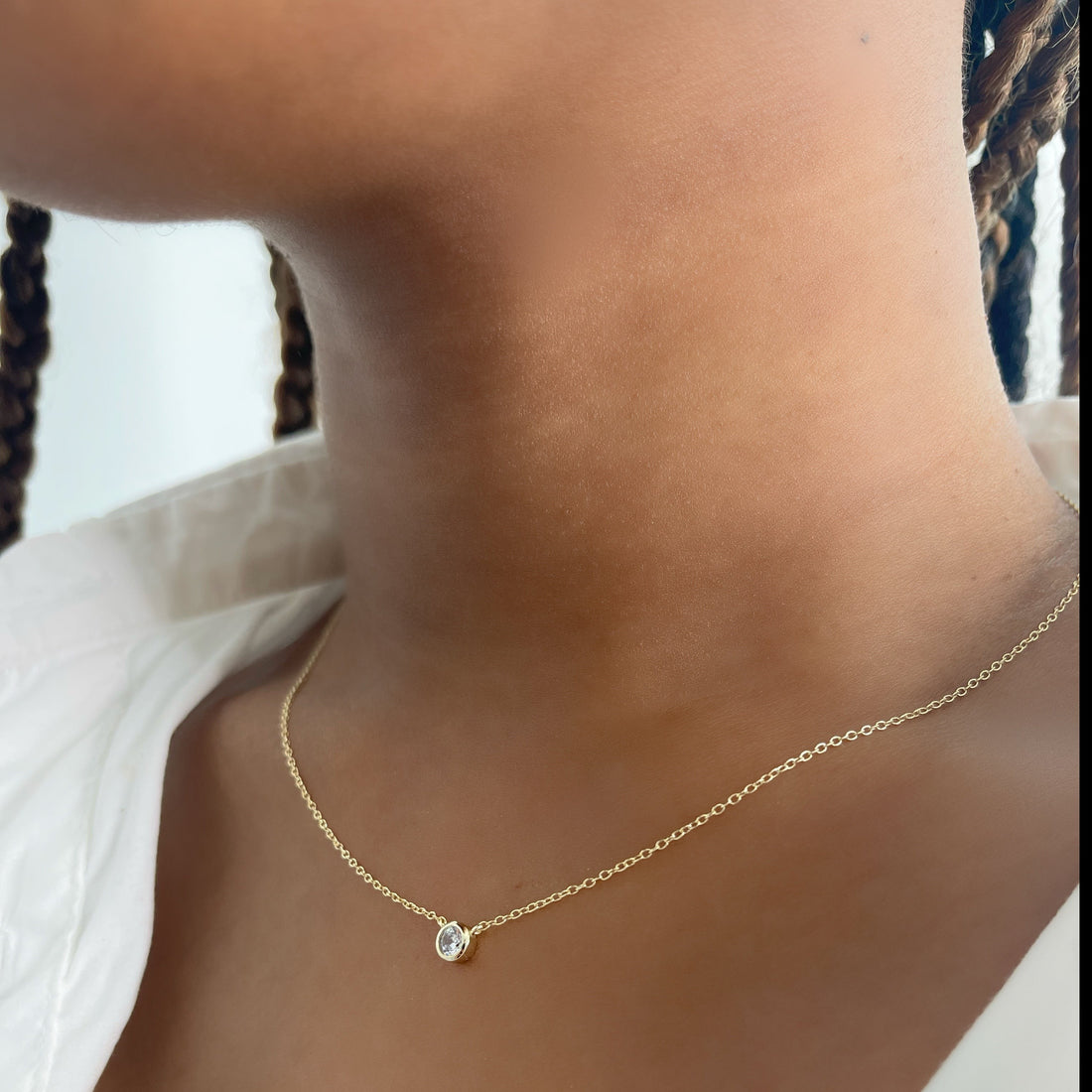 Solitaire Minimalist Necklace
