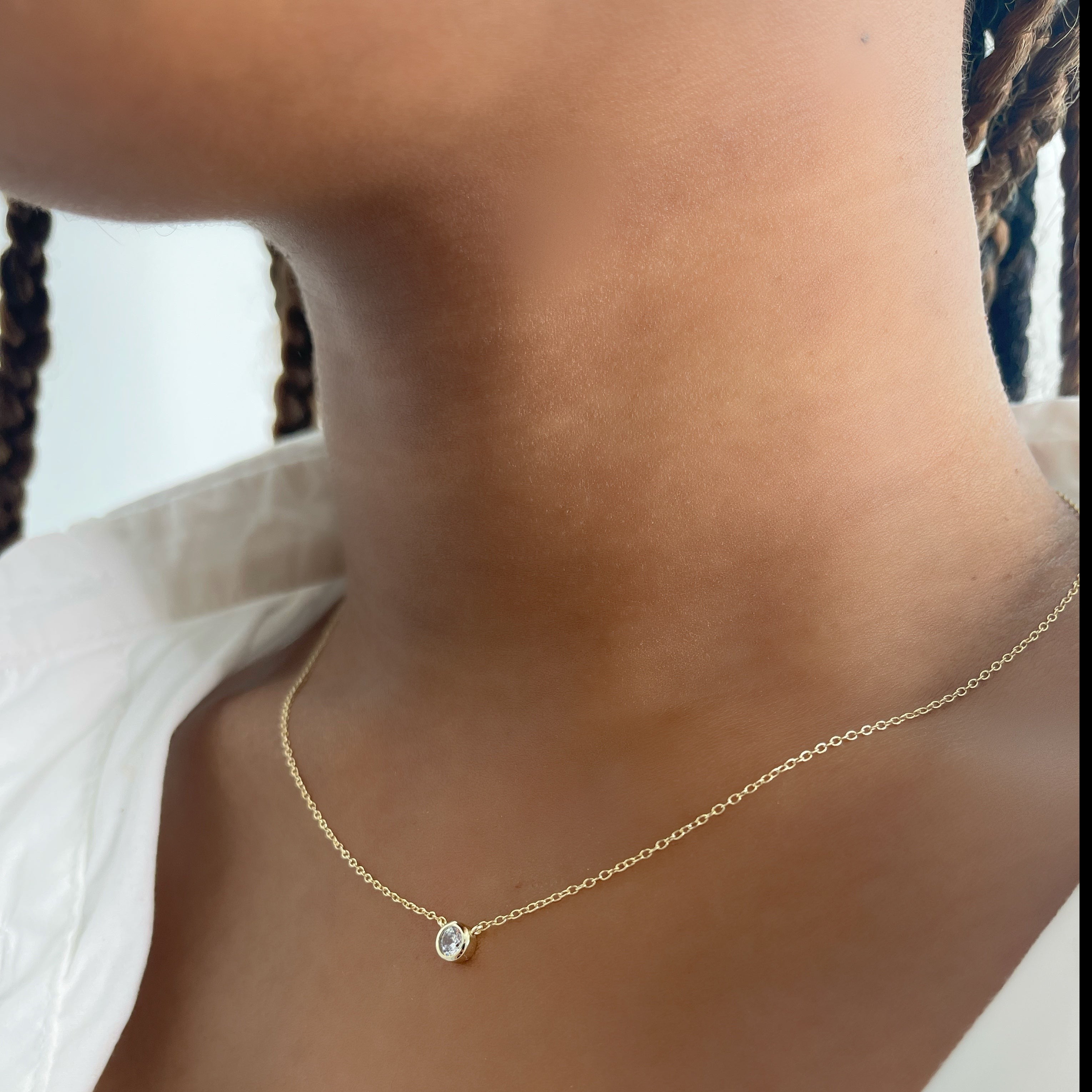 Solitaire Minimalist Necklace